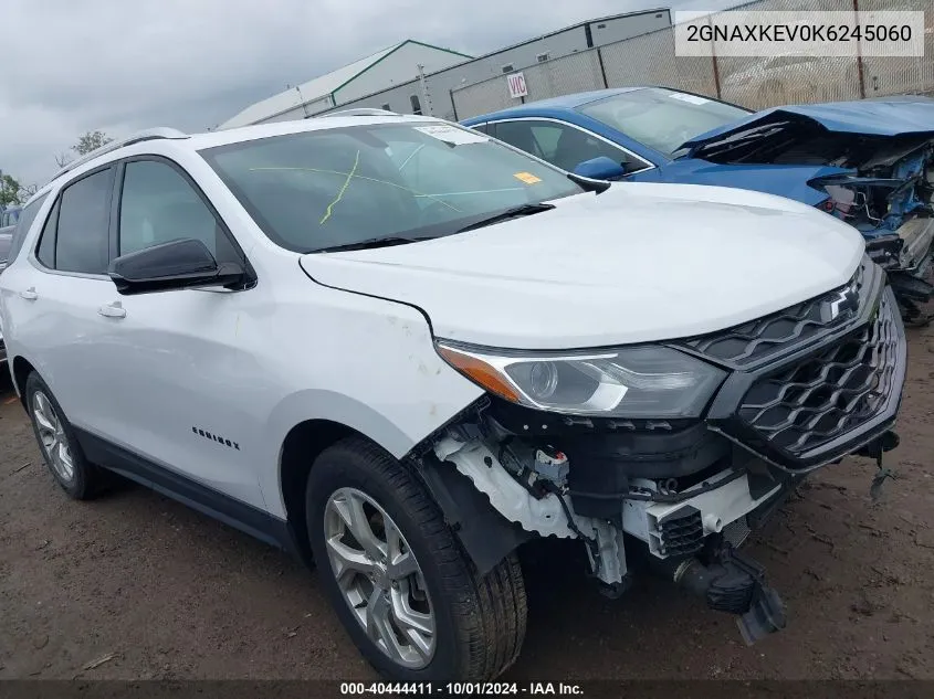 2019 Chevrolet Equinox Lt VIN: 2GNAXKEV0K6245060 Lot: 40444411