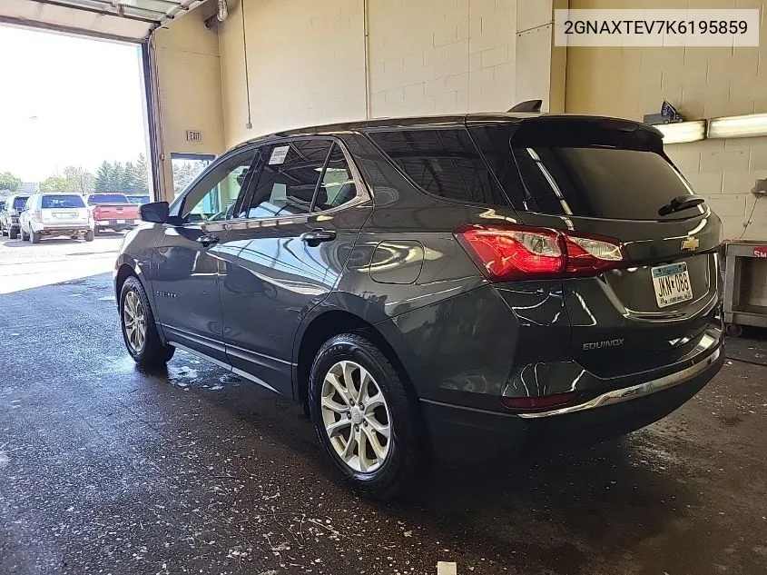 2019 Chevrolet Equinox Lt VIN: 2GNAXTEV7K6195859 Lot: 40444853