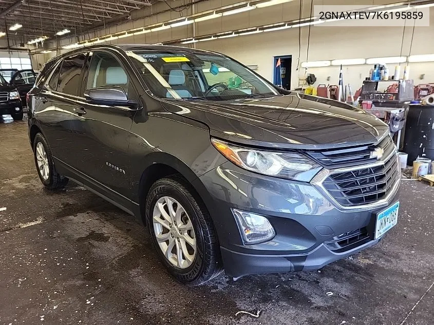 2019 Chevrolet Equinox Lt VIN: 2GNAXTEV7K6195859 Lot: 40444853