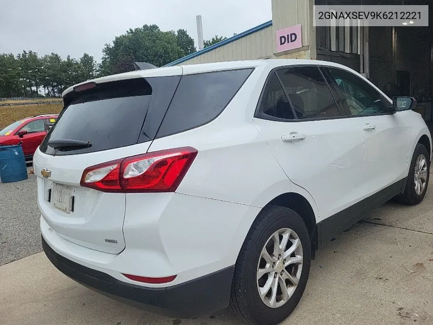 2019 Chevrolet Equinox Ls VIN: 2GNAXSEV9K6212221 Lot: 40445085