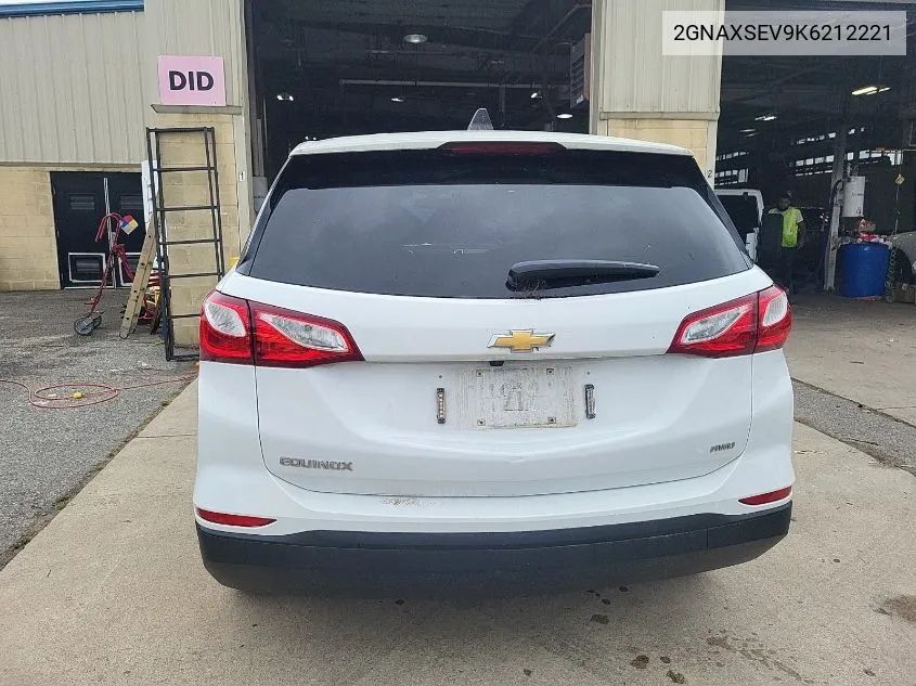 2019 Chevrolet Equinox Ls VIN: 2GNAXSEV9K6212221 Lot: 40445085