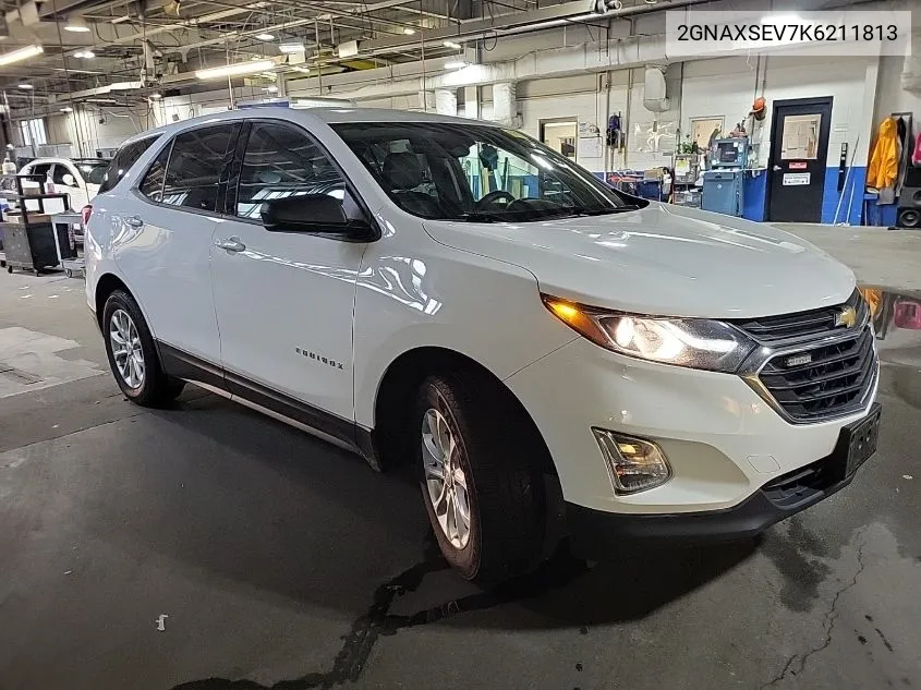 2019 Chevrolet Equinox Ls VIN: 2GNAXSEV7K6211813 Lot: 40445495