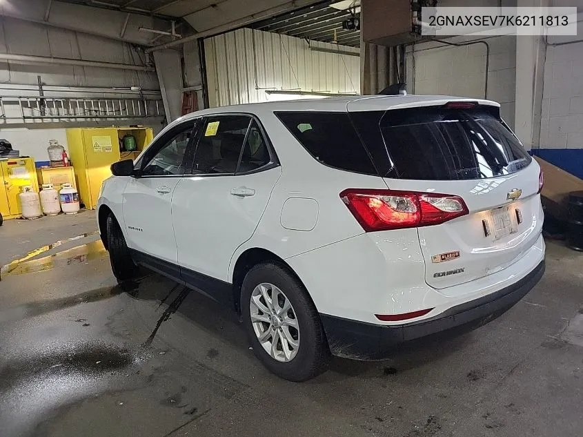 2019 Chevrolet Equinox Ls VIN: 2GNAXSEV7K6211813 Lot: 40445495