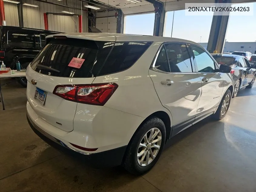 2GNAXTEV2K6264263 2019 Chevrolet Equinox Lt