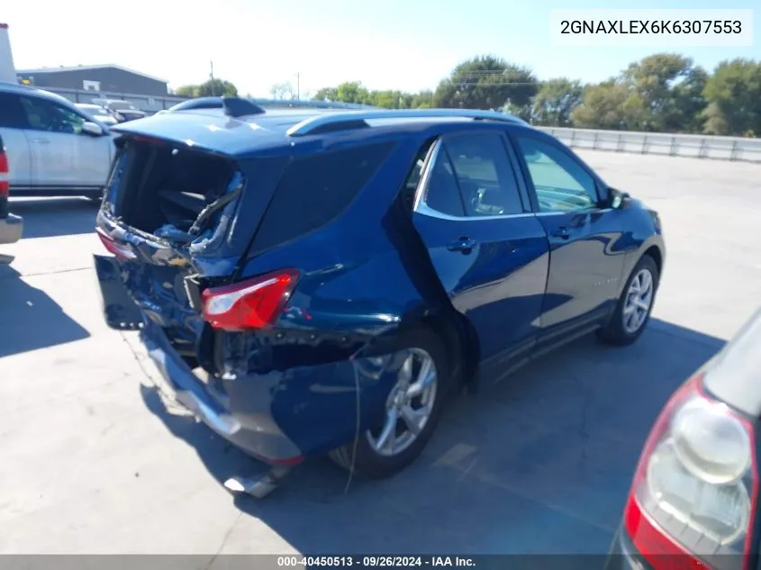 2019 Chevrolet Equinox Lt VIN: 2GNAXLEX6K6307553 Lot: 40450513