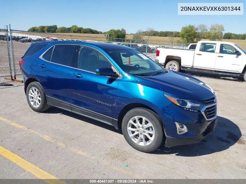 2019 Chevrolet Equinox Lt VIN: 2GNAXKEVXK6301344 Lot: 40451307