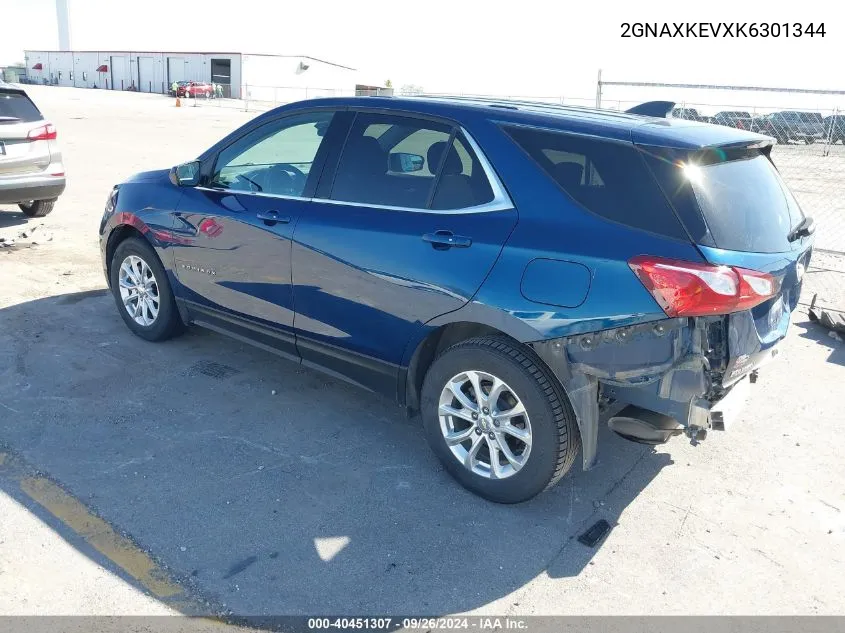 2GNAXKEVXK6301344 2019 Chevrolet Equinox Lt