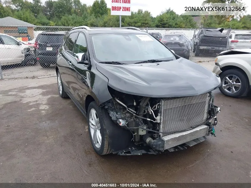 2019 Chevrolet Equinox Premier VIN: 2GNAXYEX5K6132564 Lot: 40451683