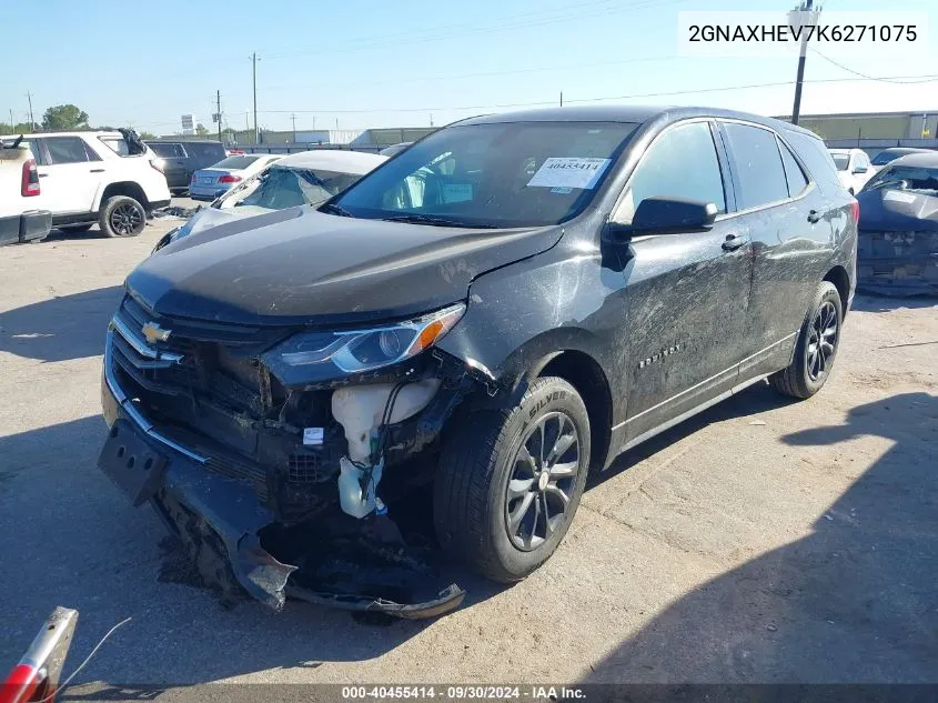 2019 Chevrolet Equinox Ls VIN: 2GNAXHEV7K6271075 Lot: 40455414