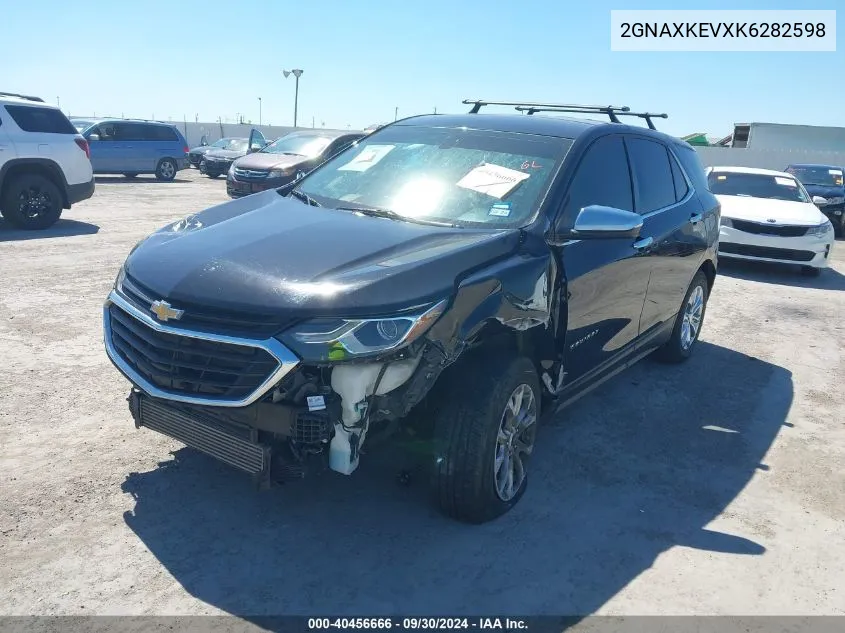 2019 Chevrolet Equinox Lt VIN: 2GNAXKEVXK6282598 Lot: 40456666