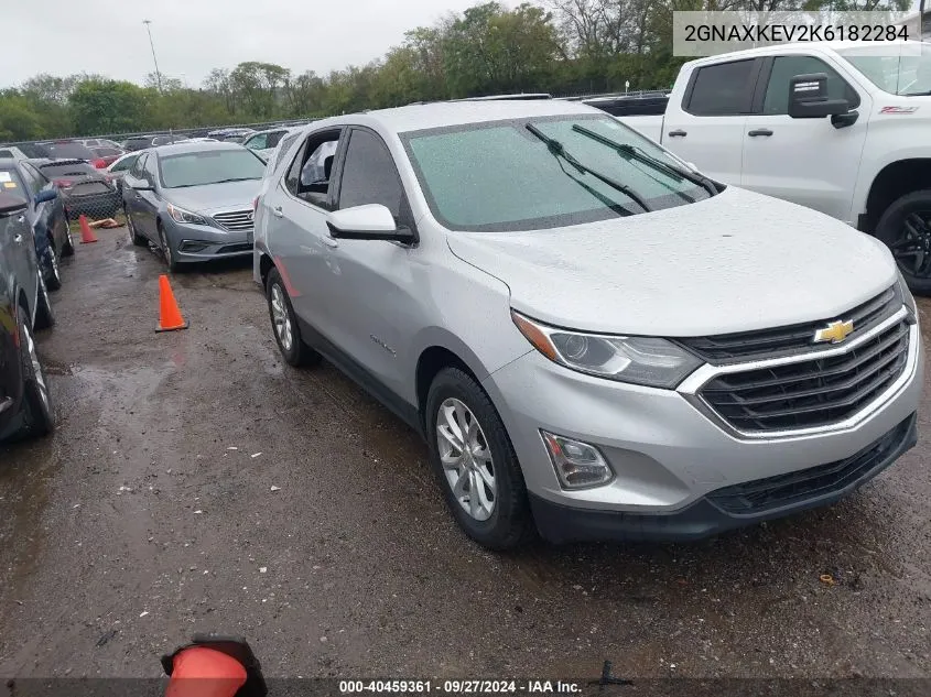 2019 Chevrolet Equinox Lt VIN: 2GNAXKEV2K6182284 Lot: 40459361