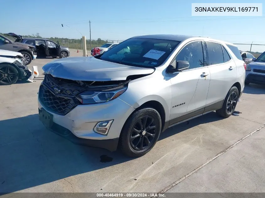 2019 Chevrolet Equinox Lt VIN: 3GNAXKEV9KL169771 Lot: 40464919