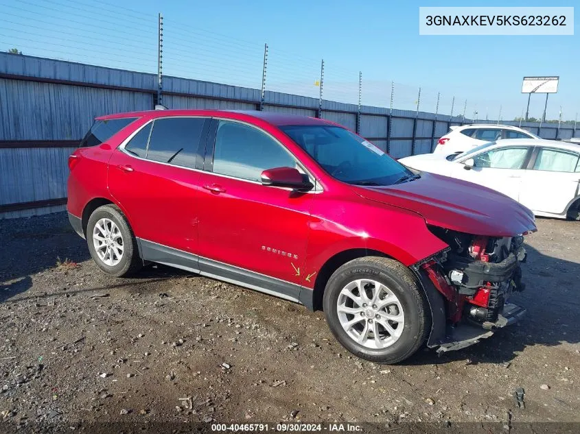 2019 Chevrolet Equinox Lt VIN: 3GNAXKEV5KS623262 Lot: 40465791