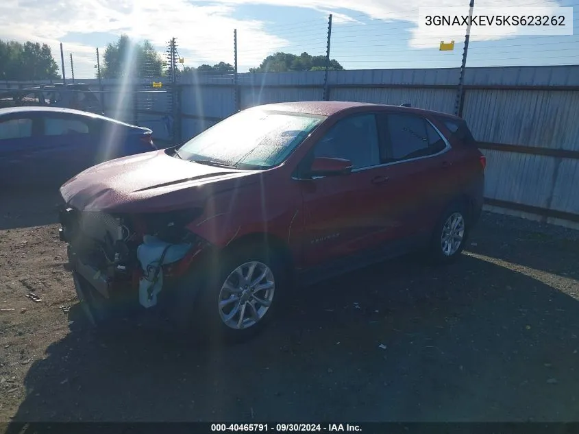 2019 Chevrolet Equinox Lt VIN: 3GNAXKEV5KS623262 Lot: 40465791