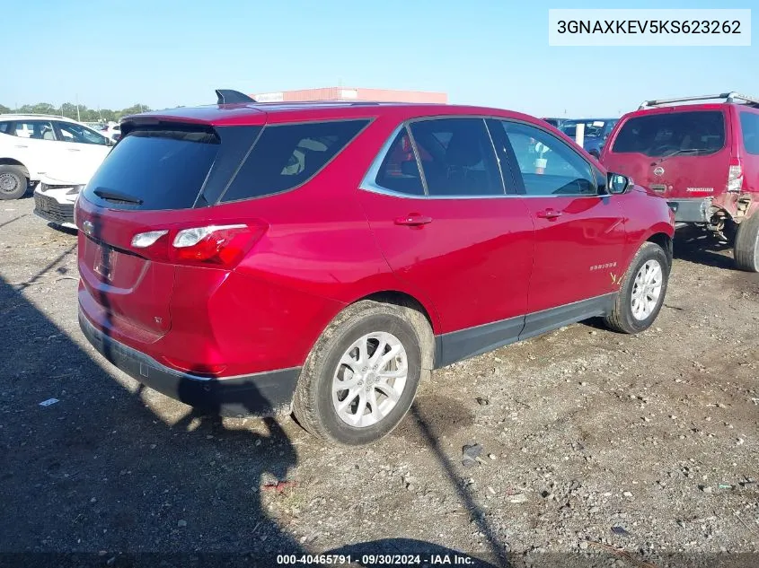 2019 Chevrolet Equinox Lt VIN: 3GNAXKEV5KS623262 Lot: 40465791