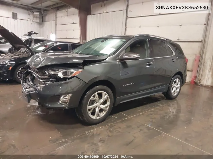 2019 Chevrolet Equinox Premier VIN: 3GNAXXEVXKS652530 Lot: 40470969