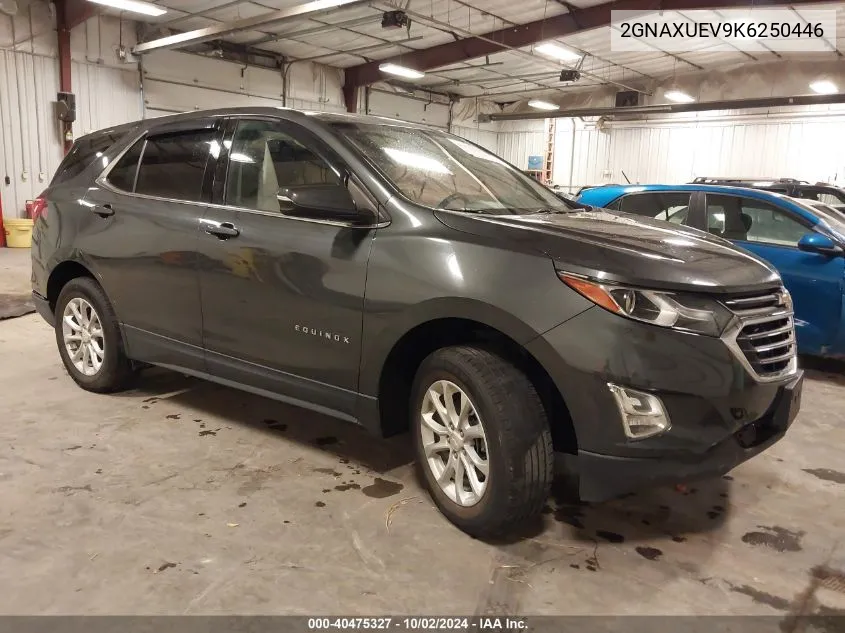 2019 Chevrolet Equinox Lt VIN: 2GNAXUEV9K6250446 Lot: 40475327