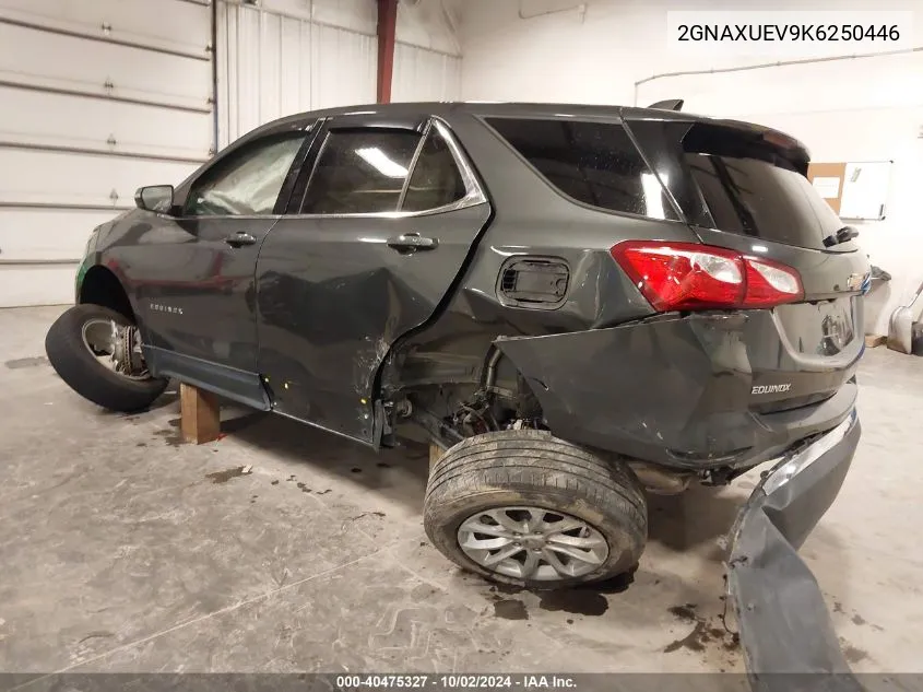 2019 Chevrolet Equinox Lt VIN: 2GNAXUEV9K6250446 Lot: 40475327