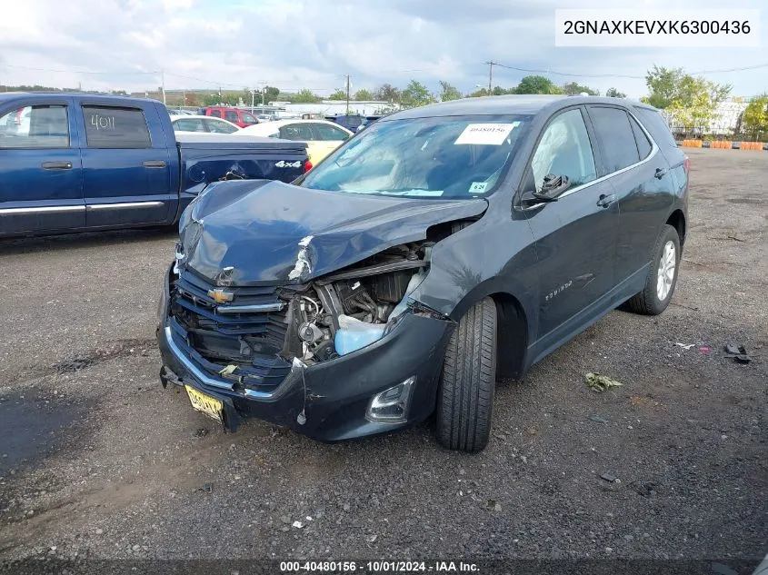 2019 Chevrolet Equinox Lt VIN: 2GNAXKEVXK6300436 Lot: 40480156