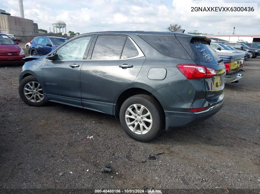 2019 Chevrolet Equinox Lt VIN: 2GNAXKEVXK6300436 Lot: 40480156