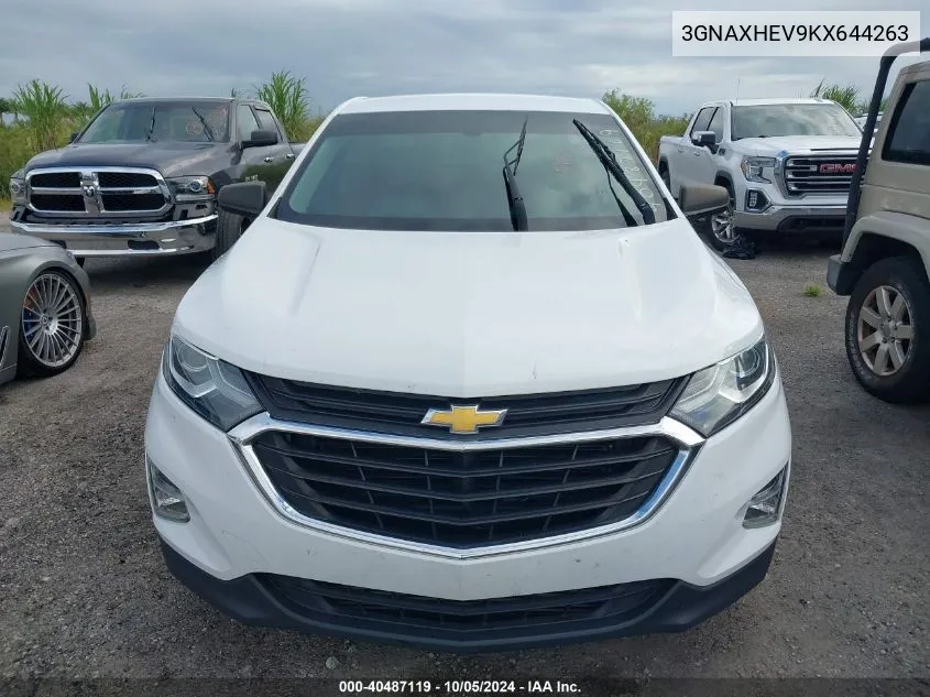 3GNAXHEV9KX644263 2019 Chevrolet Equinox Ls