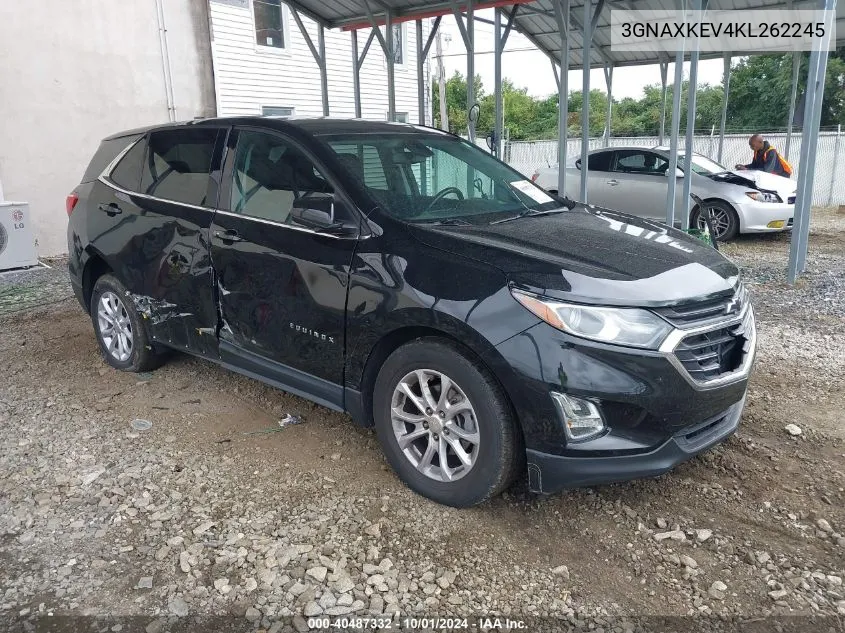 2019 Chevrolet Equinox Lt VIN: 3GNAXKEV4KL262245 Lot: 40487332