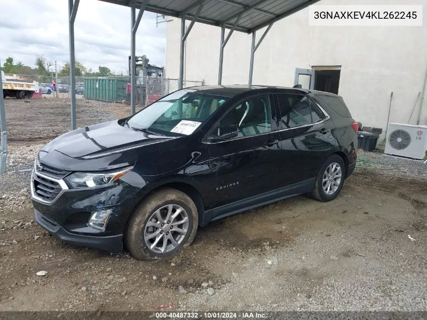 2019 Chevrolet Equinox Lt VIN: 3GNAXKEV4KL262245 Lot: 40487332