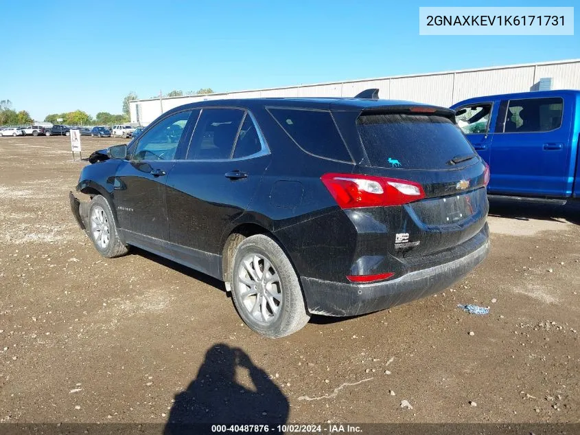 2019 Chevrolet Equinox Lt VIN: 2GNAXKEV1K6171731 Lot: 40487876