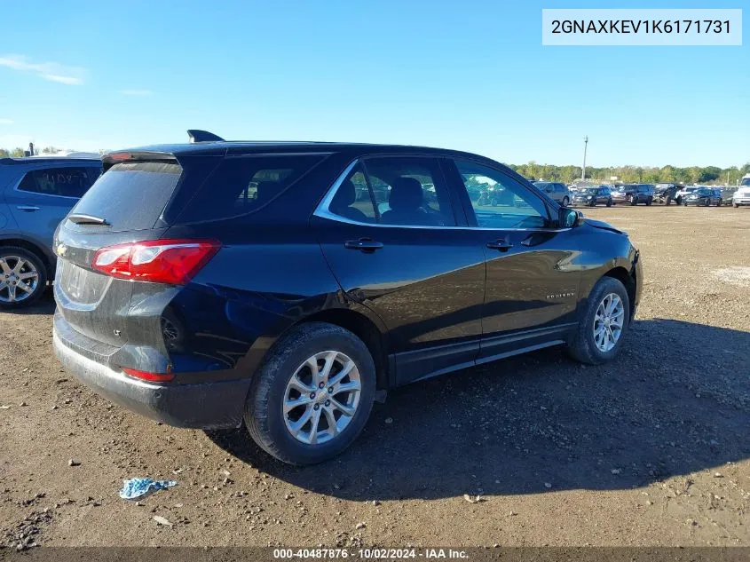 2019 Chevrolet Equinox Lt VIN: 2GNAXKEV1K6171731 Lot: 40487876