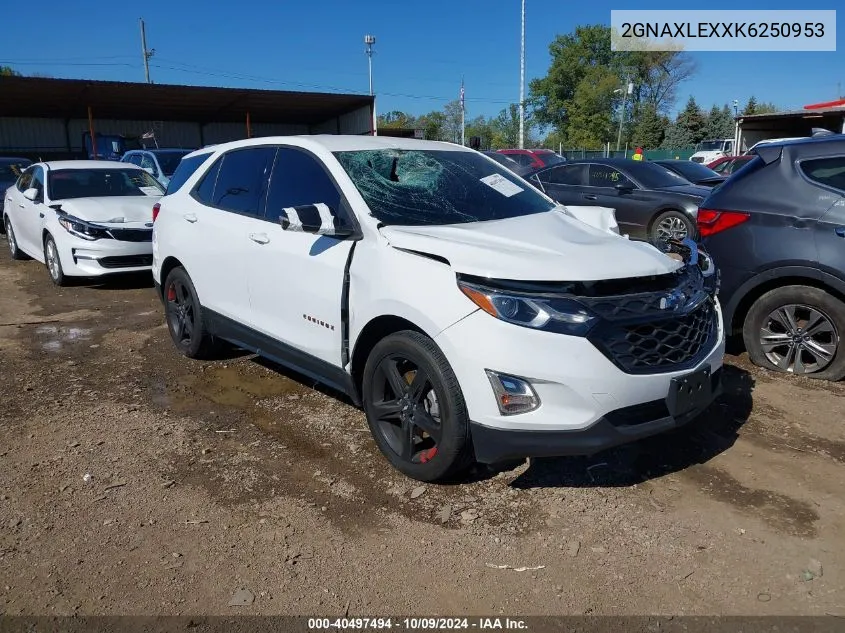 2019 Chevrolet Equinox Lt VIN: 2GNAXLEXXK6250953 Lot: 40497494