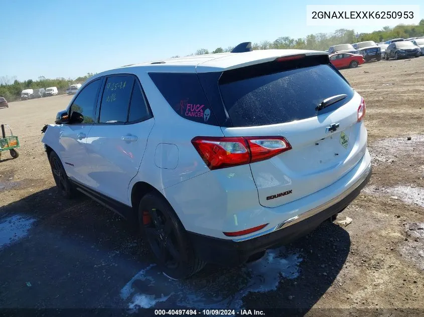 2019 Chevrolet Equinox Lt VIN: 2GNAXLEXXK6250953 Lot: 40497494