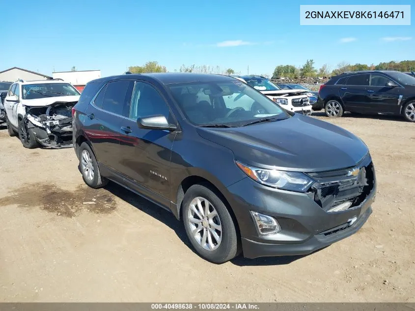 2019 Chevrolet Equinox Lt VIN: 2GNAXKEV8K6146471 Lot: 40498638