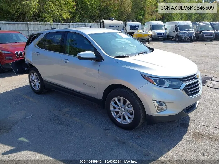 2019 Chevrolet Equinox Lt VIN: 3GNAXUEV6KS546509 Lot: 40499942