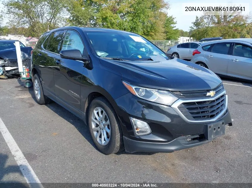 2019 Chevrolet Equinox Lt VIN: 2GNAXUEV8K6180941 Lot: 40503224