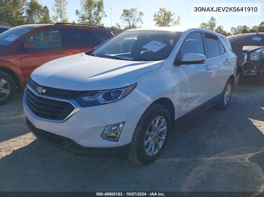 3GNAXJEV2KS641910 2019 Chevrolet Equinox Lt