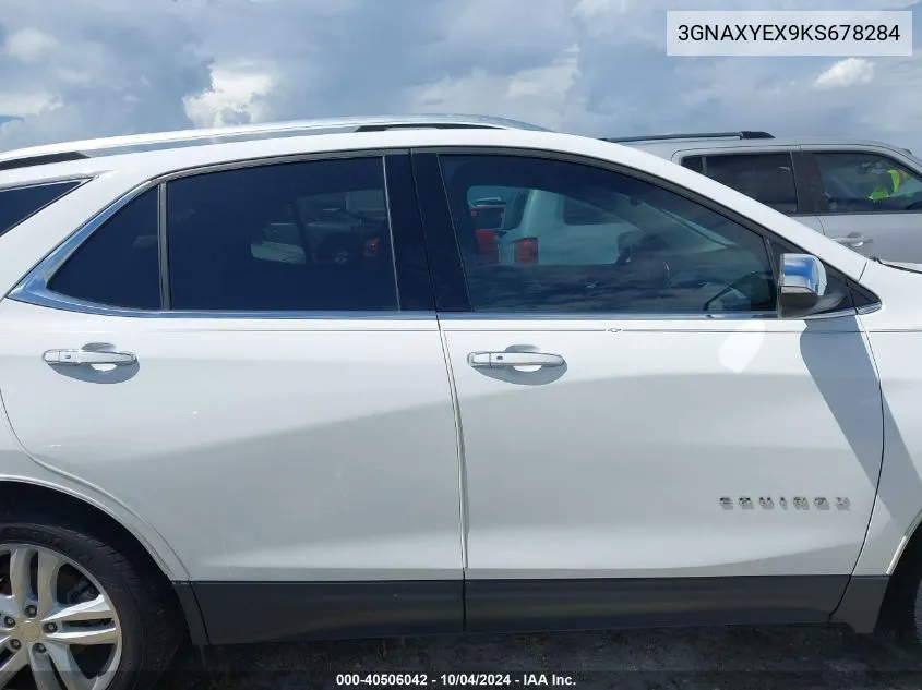 2019 Chevrolet Equinox Premier VIN: 3GNAXYEX9KS678284 Lot: 40506042