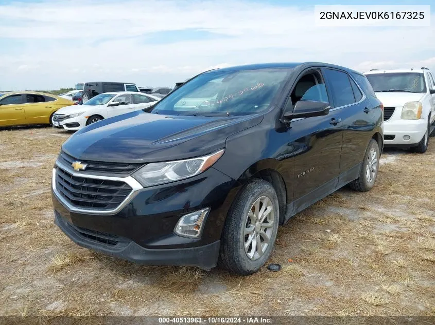 2019 Chevrolet Equinox Lt VIN: 2GNAXJEV0K6167325 Lot: 40513963