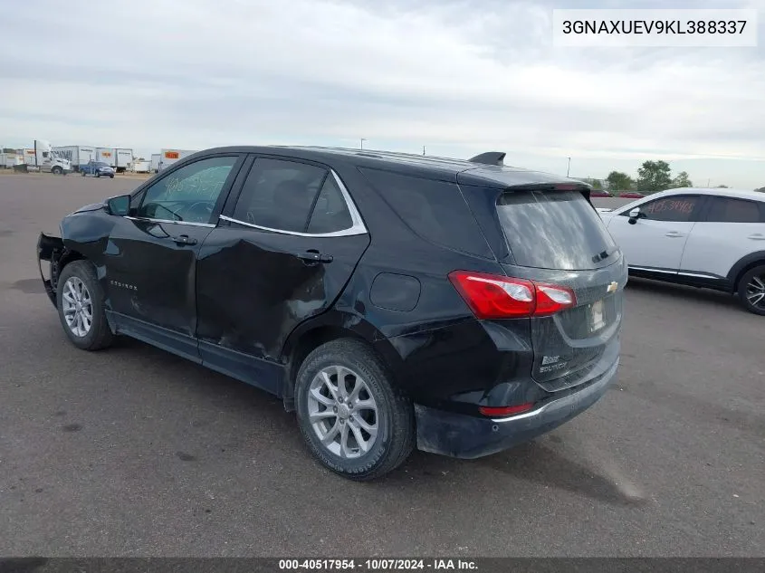 2019 Chevrolet Equinox Lt VIN: 3GNAXUEV9KL388337 Lot: 40517954