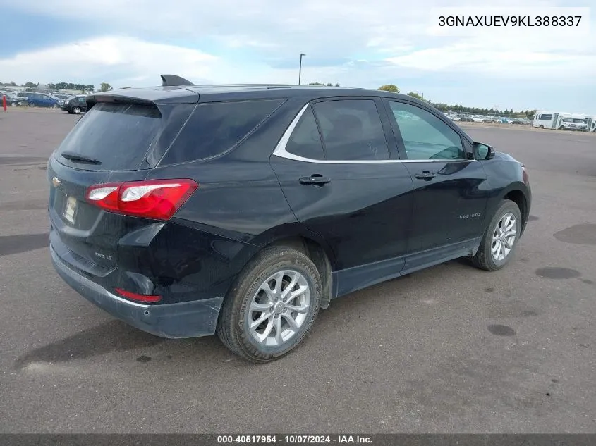 2019 Chevrolet Equinox Lt VIN: 3GNAXUEV9KL388337 Lot: 40517954