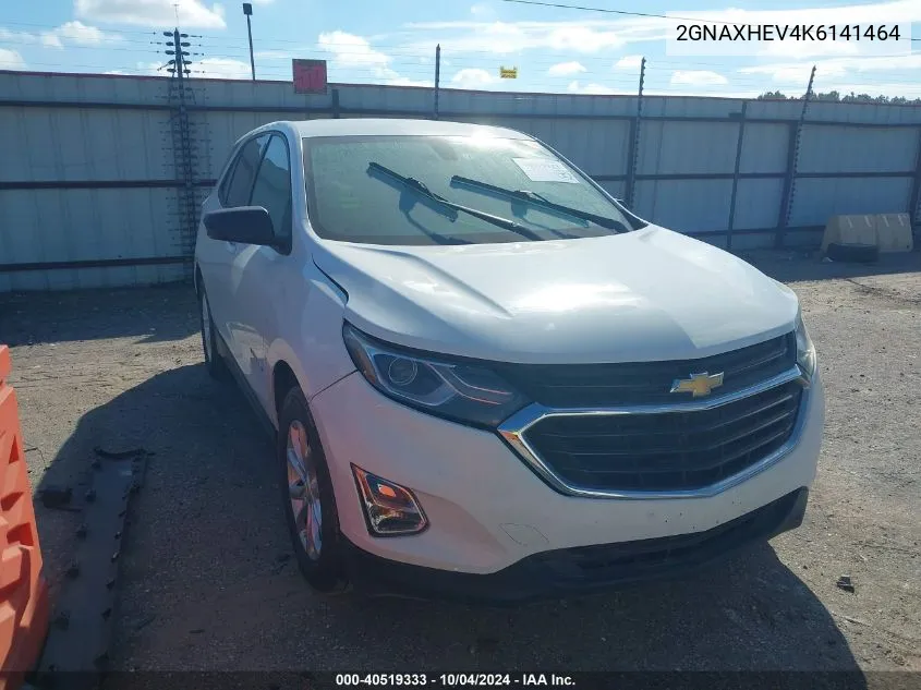 2019 Chevrolet Equinox Ls VIN: 2GNAXHEV4K6141464 Lot: 40519333