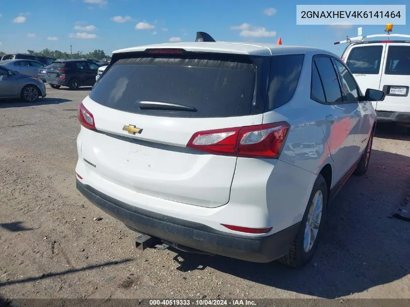 2019 Chevrolet Equinox Ls VIN: 2GNAXHEV4K6141464 Lot: 40519333