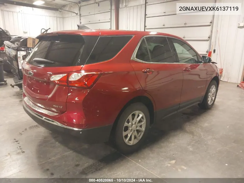 2019 Chevrolet Equinox Lt VIN: 2GNAXUEVXK6137119 Lot: 40520065