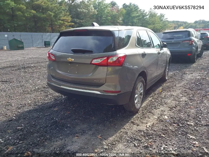 3GNAXUEV6KS578294 2019 Chevrolet Equinox Lt