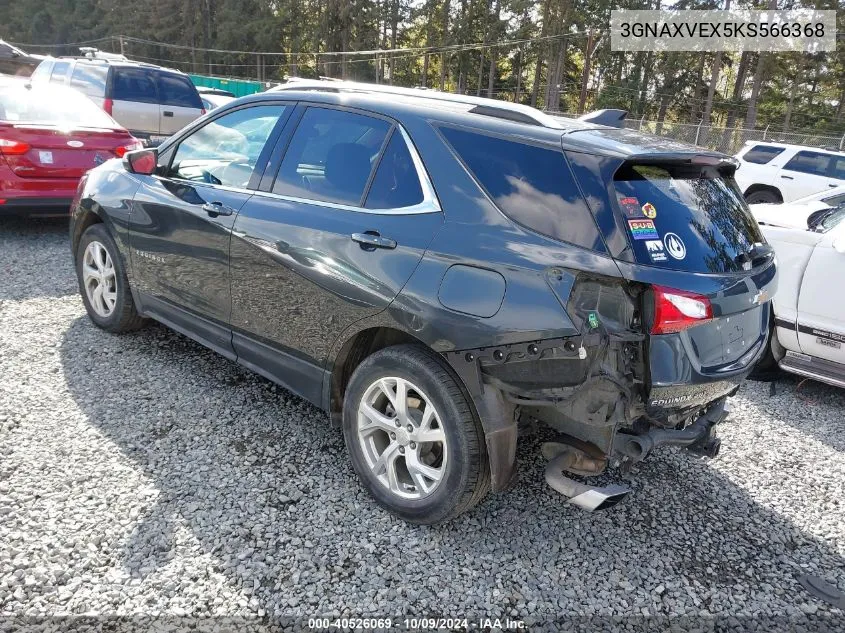 2019 Chevrolet Equinox Lt VIN: 3GNAXVEX5KS566368 Lot: 40526069