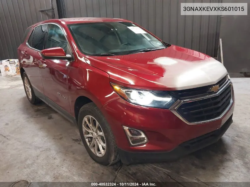 2019 Chevrolet Equinox Lt VIN: 3GNAXKEVXKS601015 Lot: 40532324