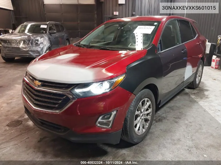 2019 Chevrolet Equinox Lt VIN: 3GNAXKEVXKS601015 Lot: 40532324