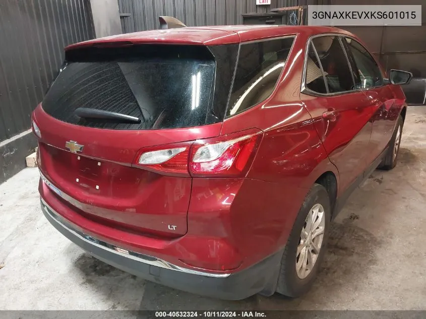 2019 Chevrolet Equinox Lt VIN: 3GNAXKEVXKS601015 Lot: 40532324