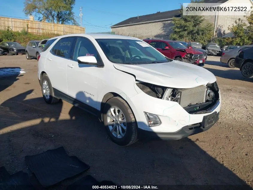 2019 Chevrolet Equinox Lt VIN: 2GNAXKEV8K6172522 Lot: 40534521