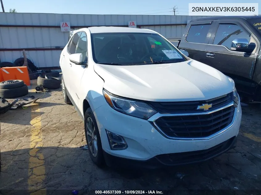 2019 Chevrolet Equinox Lt VIN: 2GNAXKEV3K6305445 Lot: 40537309