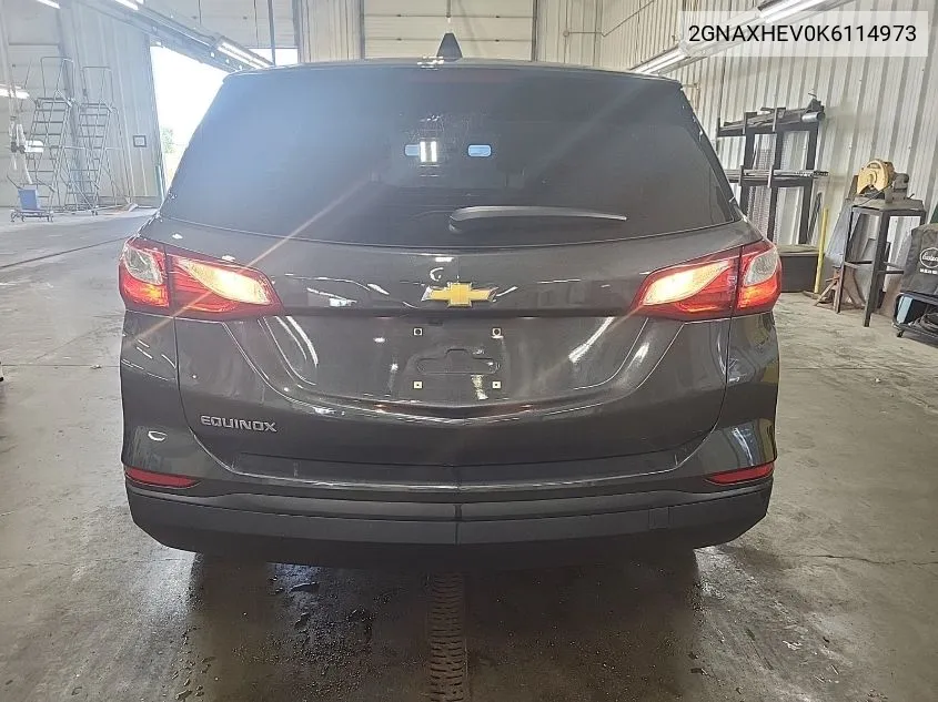 2019 Chevrolet Equinox Ls VIN: 2GNAXHEV0K6114973 Lot: 40555115